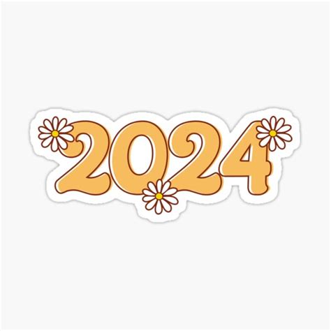 "2024 Year " Sticker for Sale by HanakiArt | Redbubble