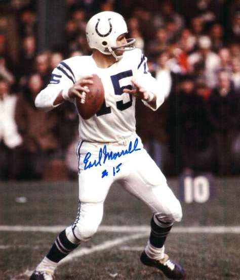 Autographed EARL MORRALL Baltimore Colts 8x10 photo - Main Line Autographs