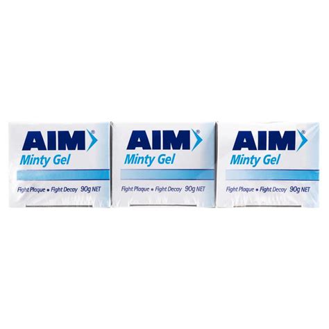 Buy Aim Toothpaste Minty Gel Value 3 Pack Online at Chemist Warehouse®