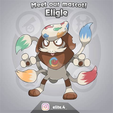 We made Smeargle evolve and we made it our mascot! Meet Eligle! Our ...