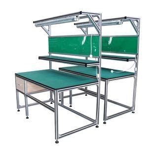 Customized workshop aluminium profile Workbench table drawer lighting for Medical workshop or ...