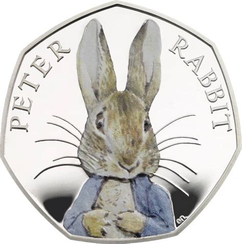 The Royal Mint Creates a Full Color Peter Rabbit 50p Coin In ...