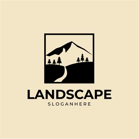 Landscape logo design illustration vector template 8685844 Vector Art ...