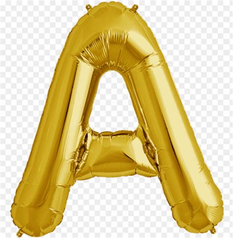 Free download | HD PNG 34 gold letter a foil balloon gold balloon ...