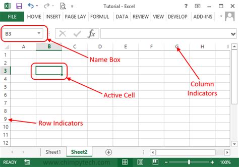 Free Online Excel Tutorial - Rows and Columns explained