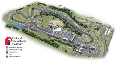 Portland International Raceway // Track Map | Dance pictures, Racing, Race track