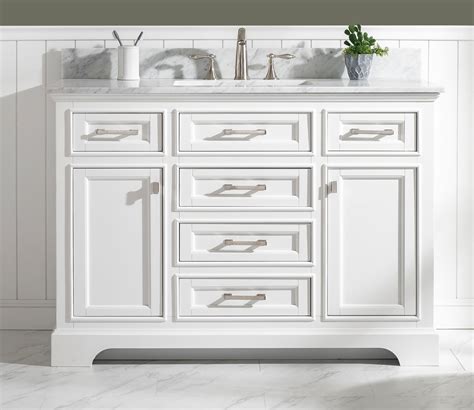 Design Element Milano 48" Single Sink Bathroom Vanity in White ...