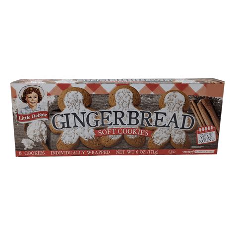 Little Debbie Gingerbread Soft Cookies, 5 Boxes, 40 Individually ...