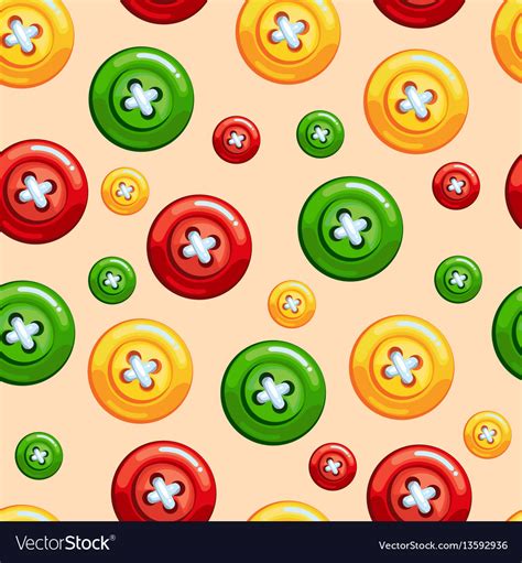 Seamless texture with buttons Royalty Free Vector Image