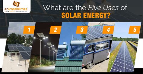 What are the Five Uses of Solar Energy - enPossibilities