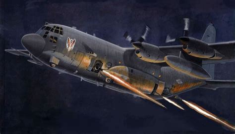 AC-130 GunShip | Ac 130 gunship, Aircraft art, Gunship