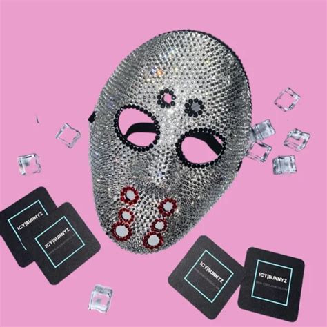 JASON VOORHEES FRIDAY the 13th Full Luxe Crystal Halloween Hockey Mask Cosplay $75.00 - PicClick