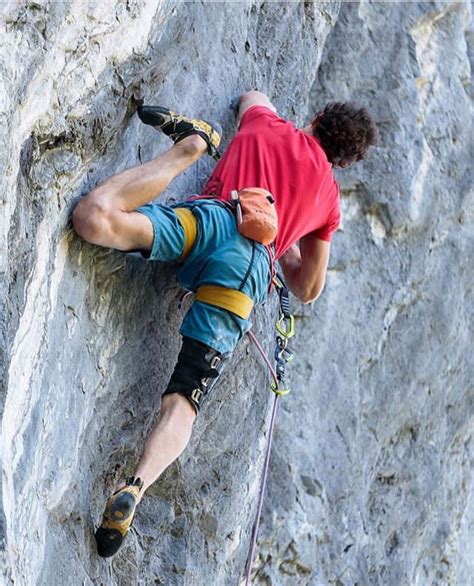 Adam Ondra's drop knee (pic). : r/climbing