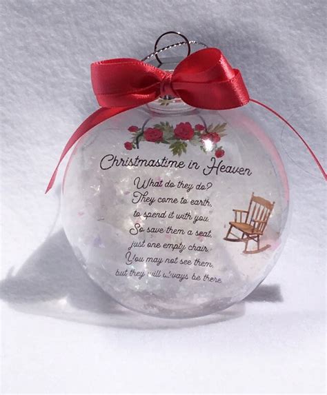 Personalized Christmas Memorial Ornament | Etsy