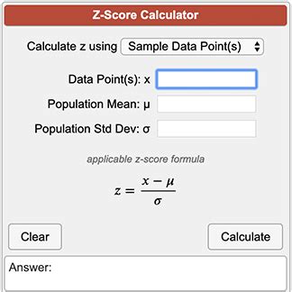 Z Score Calculator