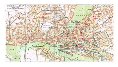 Large detailed old map of Hamburg city - 1890 | Hamburg | Germany | Europe | Mapsland | Maps of ...