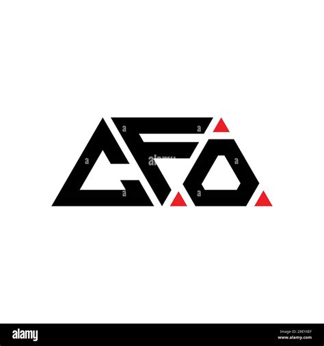 CFO triangle letter logo design with triangle shape. CFO triangle logo design monogram. CFO ...