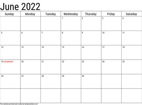 2022 Calendar with Holidays Templates - Handy Calendars