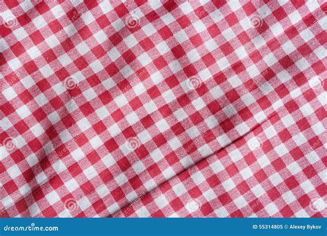 Red Picnic Tablecloth Background. Stock Image - Image of picnic, line ...