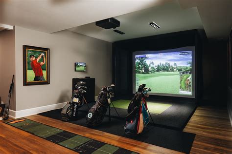 Golf Simulator Room Design | Scott Simpson Design + Build