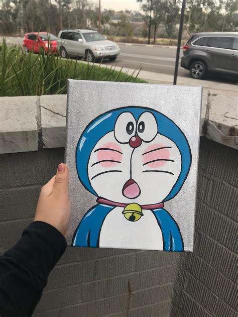 Doraemon Canvas Painting - Etsy