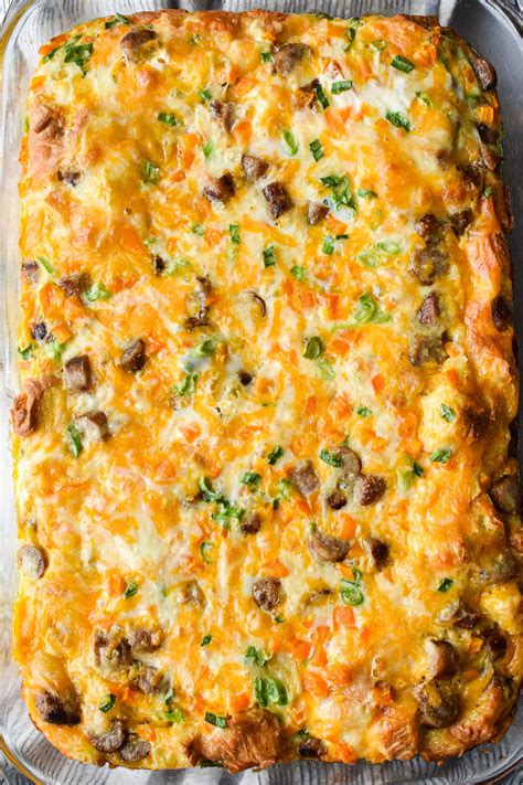 Crescent Roll Breakfast Casserole • Dance Around the Kitchen