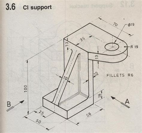 Gambar Menggambar Teknik Mesin Cad Gambar Kopling Flens Tetap 3002 di Rebanas - Rebanas