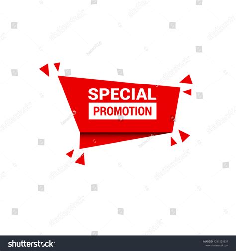 Special Promotion Red Banner Stickerlabel Stock Vector (Royalty Free) 1291525537 | Shutterstock