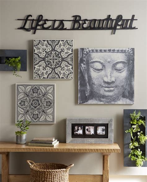 Zen meets rustic gallery wall | Zen decor living room, Zen decor, Zen home decor