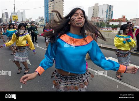 July 17, 2011 - Lima, Lima, Peru - Peruvian folkloric groups, dancers ...