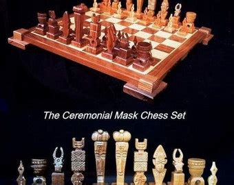 Ninja Chess Set handmade on etsy chess sets by JimArnoldsChessSets