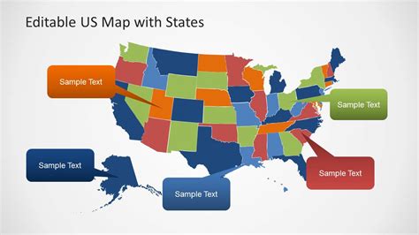 Us Map Template For Powerpoint With Editable States Slidemodel | Images ...