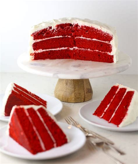 Classic Southern Red Velvet Cake - Mom Loves Baking