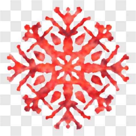 Download Red Snowflake Symbolism in Nature and Art PNG Online - Creative Fabrica