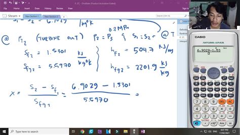 Ideal Rankine Cycle Sample Problem - YouTube