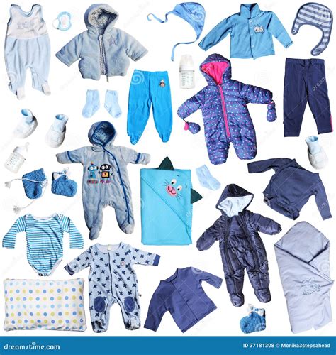 Blue clothes for baby boy stock photo. Image of sack - 37181308