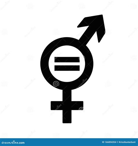 Female and Male Icon Symbol Equal Rights Concept Stock Vector ...