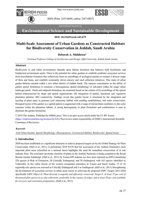 Multi-Scale Assessment of Urban Gardens as Constructed Habitats for Biodiversity Conservation in ...