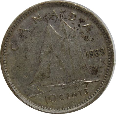 1939 Canadian Dime Silver (36)