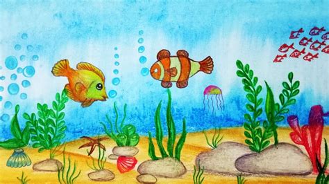 Aquarium Drawing at GetDrawings | Free download