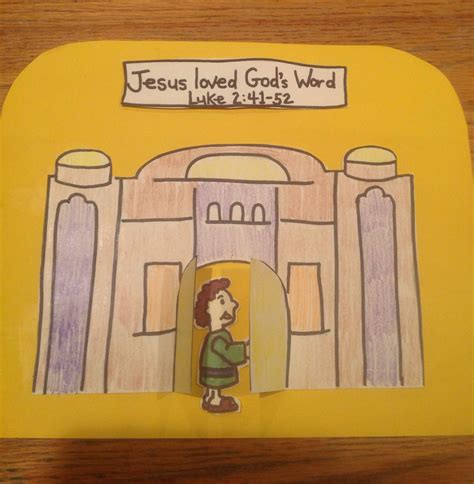 Jesus in the temple as a boy crafts and activities – Artofit