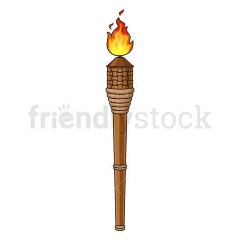 Tiki Torch Cartoon Vector Clipart - FriendlyStock