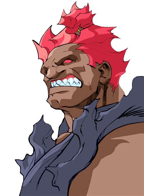 Akuma Official Portrait from Street Fighter Alpha 3 | Game-Art-HQ