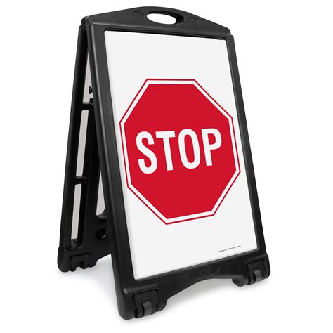 Stop Portable Sidewalk Sign, SKU: K-ROLL-1106