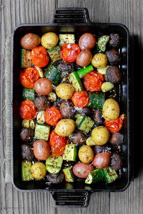 BEST Italian Oven Roasted Vegetables | The Mediterranean Dish