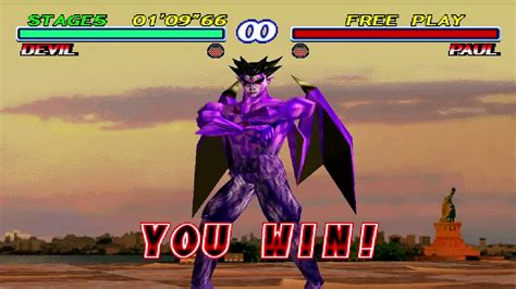 Tekken 2 (PS1) Arcade Mode - Devil - YouTube
