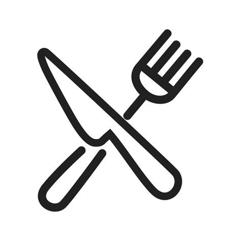 Fork and Knife Line Icon 7715786 Vector Art at Vecteezy