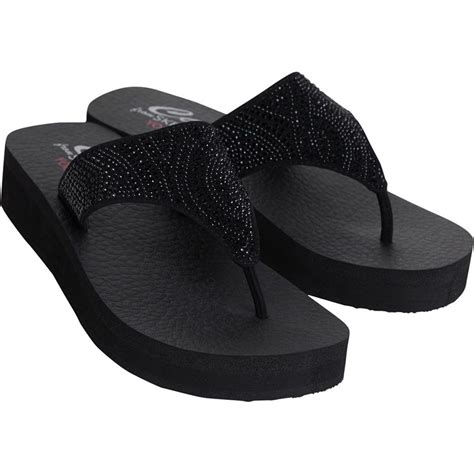 Buy SKECHERS Womens Vinyasa Stone Candy Sandals Black