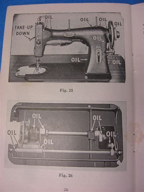 Vintage Original White Sewing Machine Instruction Book - Sewing Manuals ...