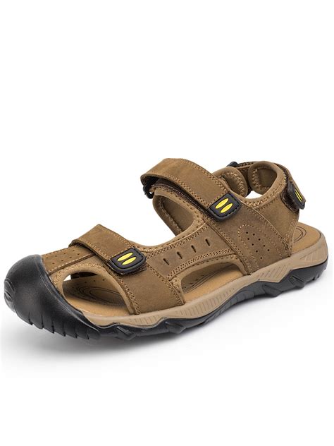 Tanleewa - Men's Waterproof Hiking Sandals Closed Toe Water Shoes ...